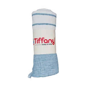 Tiffany Baby 4 Katlı Müslin Battaniye 120x120 cm İndigo