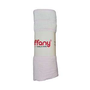 Tiffany Baby 4 Katlı Müslin Battaniye 120x120 cm Pembe