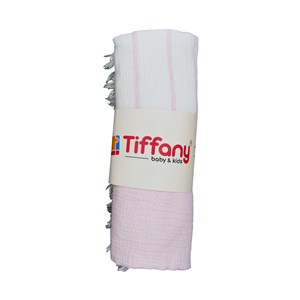 Tiffany Baby 4 Katlı Müslin Battaniye 120x120 cm Pudra