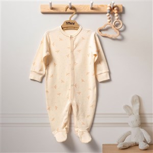 Tiffany Baby Organik Bird Theme Patikli Tulum 24040 Ekru