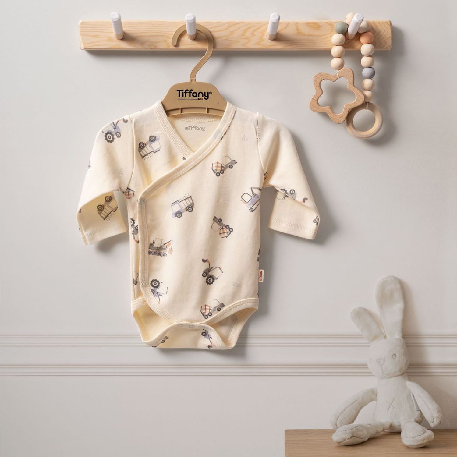 Tiffany Baby Organik Work Machine Kruvaze Bebek Badi 2423022 Ekru