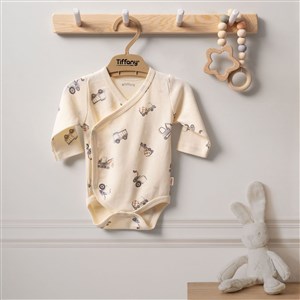 Tiffany Baby Organik Work Machine Kruvaze Bebek Badi 2423022 Ekru