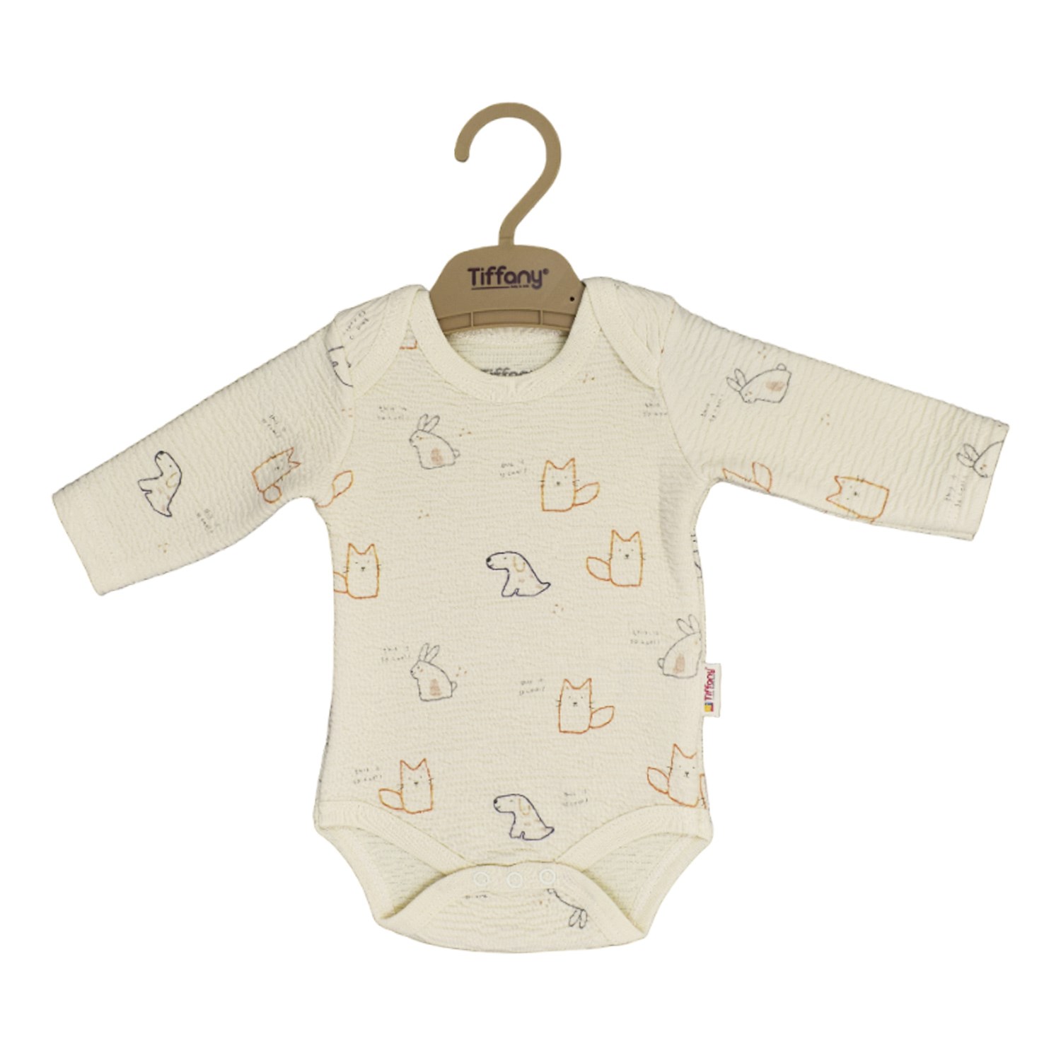 Tiffany Baby Cats And Dog Theme Uzun Kol Badi 2420011 Ekru