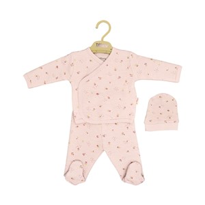 Tiffany Baby Rose Theme 3'lü Bebek Zıbın Seti 2421078 Pembe