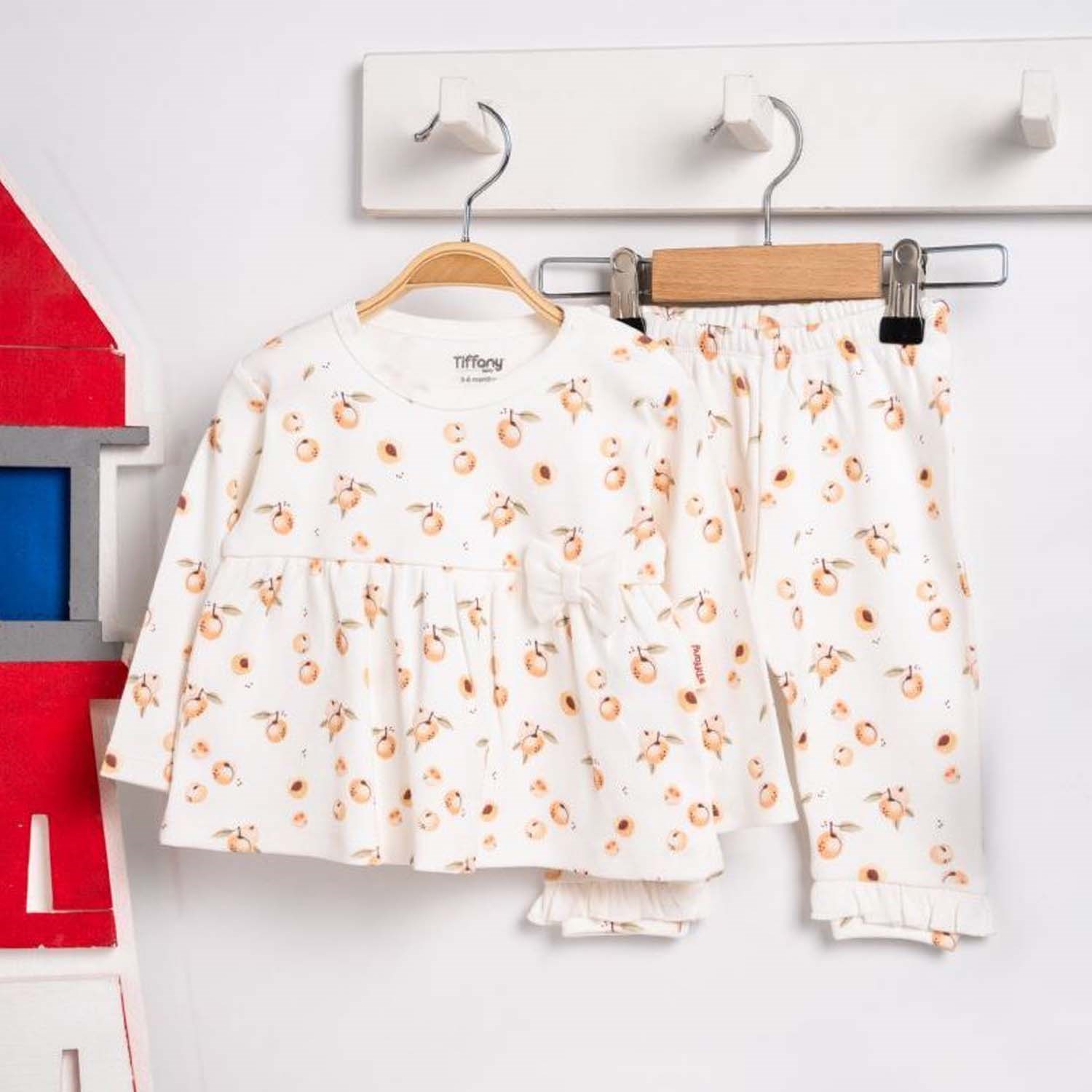 Tiffany Baby Apricot Theme 2'li Bebek Takımı 2355012 Ekru