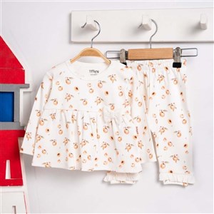 Tiffany Baby Apricot Theme 2'li Bebek Takımı 2355012 Ekru