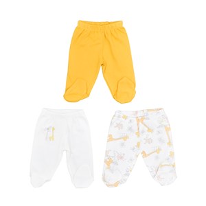 Tiffany Baby Happy Graffe Theme 3'lü Patikli Pantolon 2418007 Ekru