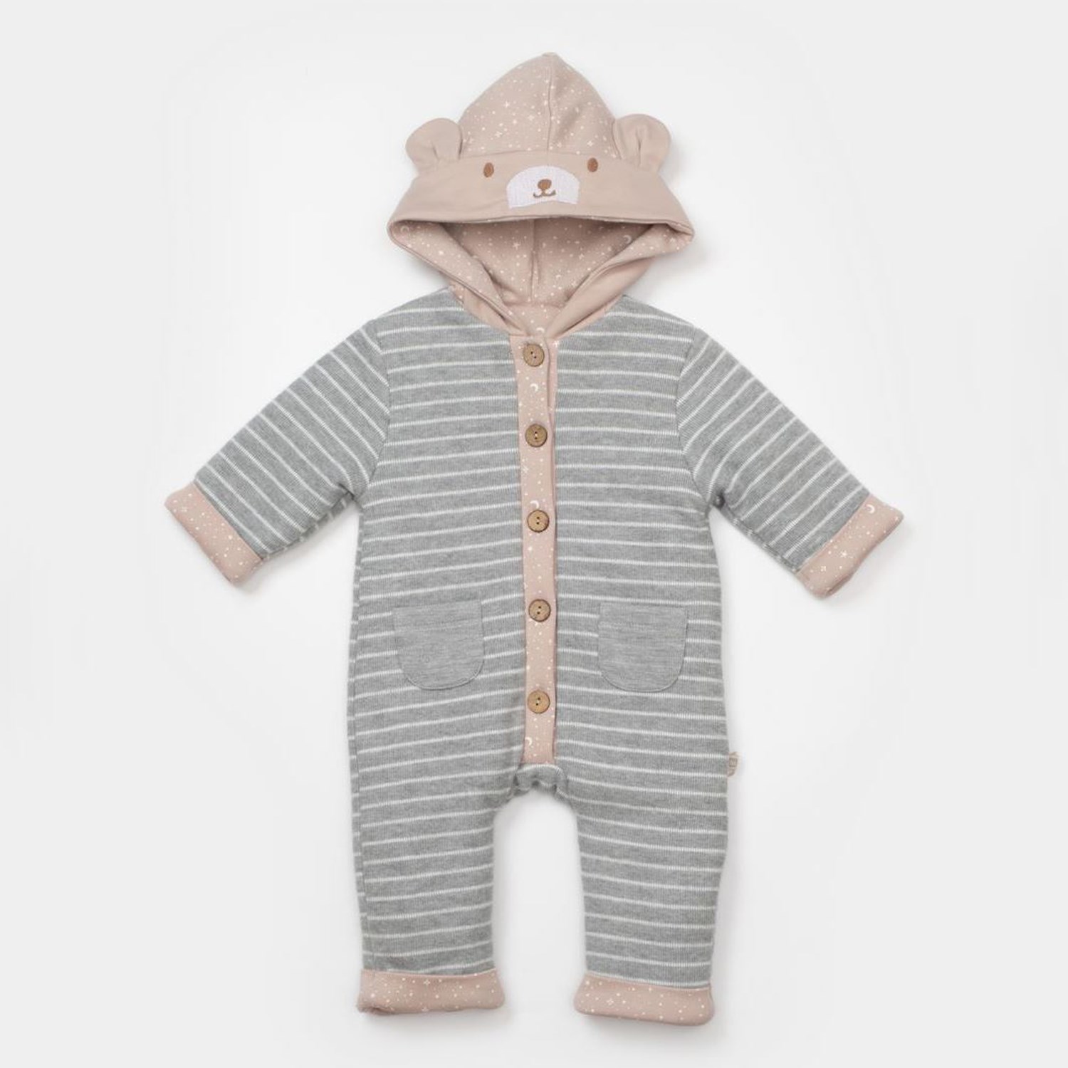 Bibaby Adventure Bear Kapüşonlu Tulum 60772 Grimelanj