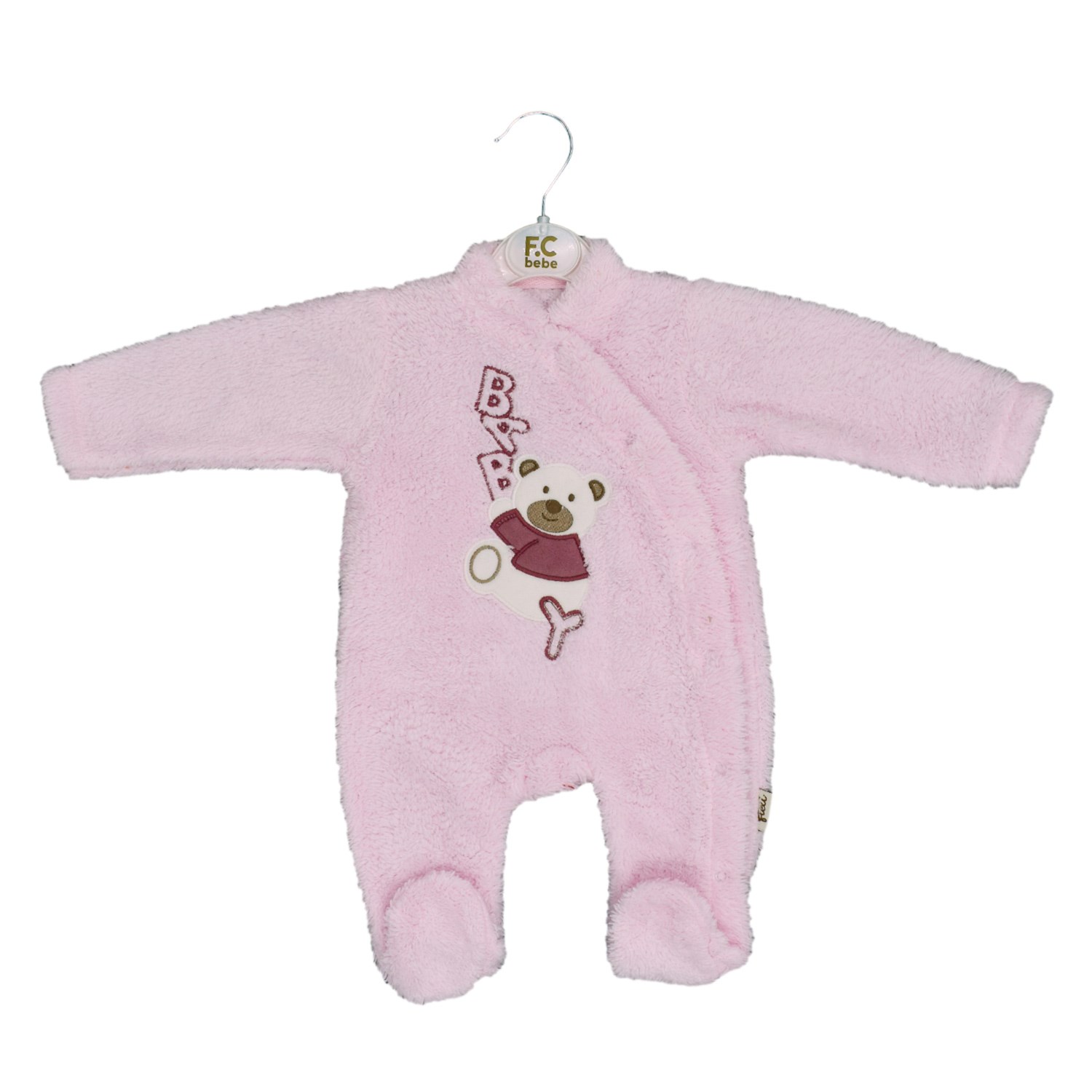 Flexi Peluş Patikli Bebek Tulumu 215196 Pembe
