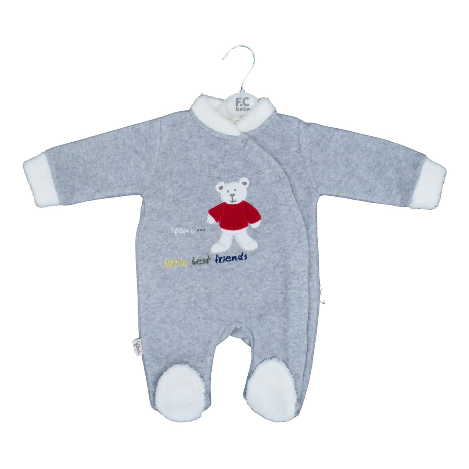 Flexi Patikli Bebek Tulumu 247193 Gri