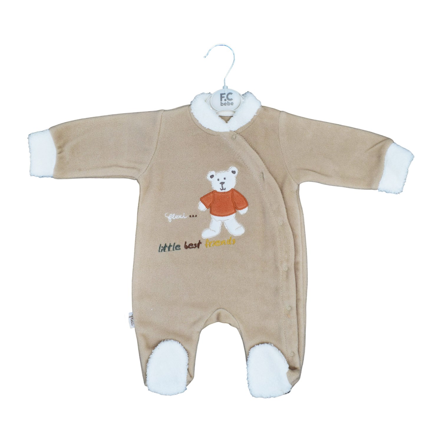 Flexi Patikli Bebek Tulumu 247193 Kahverengi