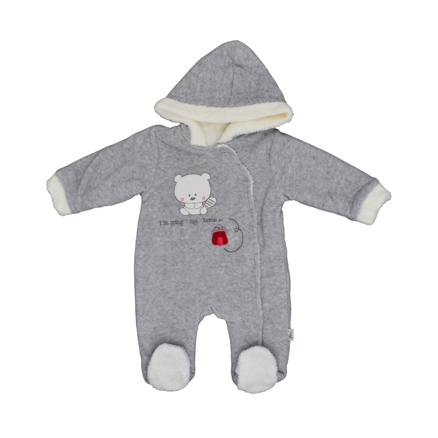 Flexi Patikli Bebek Tulumu 247199 Gri