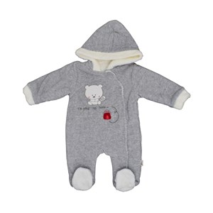 Flexi Patikli Bebek Tulumu 247199 Gri