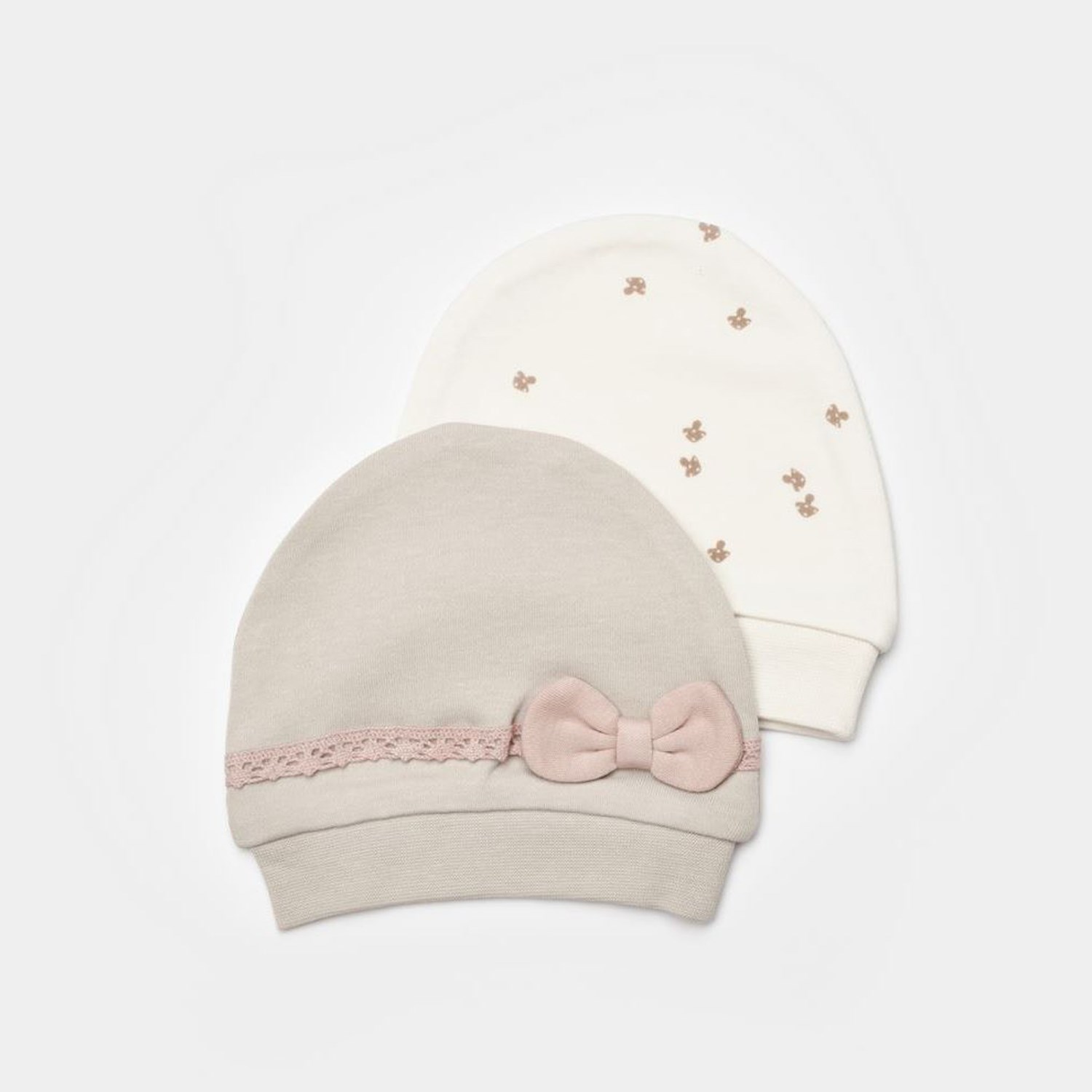 Biorganic Sweet Lady 2'li Bebek Şapka 72245 Bej