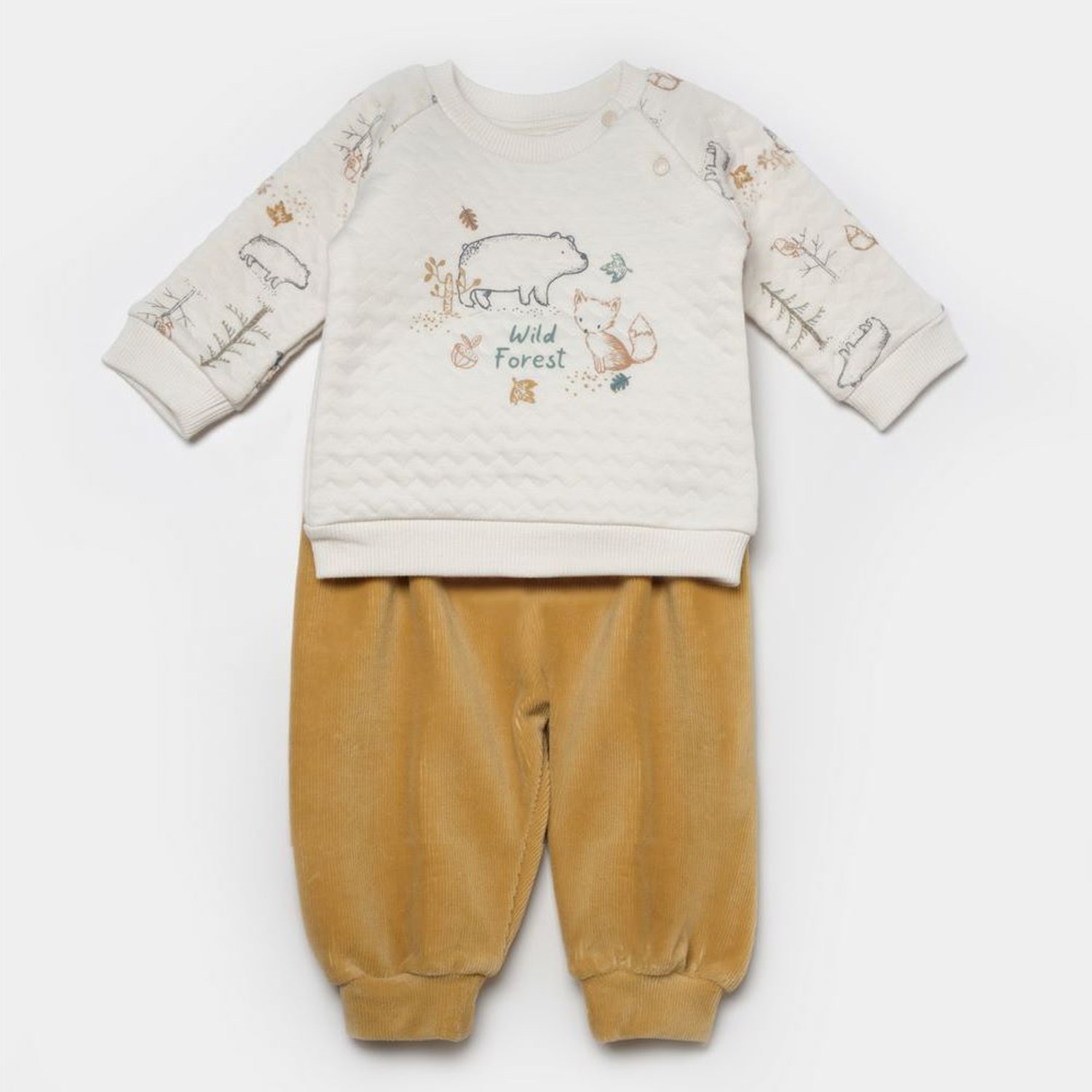 Bibaby Wild Forest 2'li Bebek Takım 59811 Bej