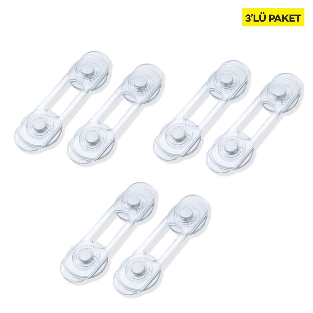 Babyjem ART-059 Mini Çok Amaçlı 2Li Kilit (3 Adet) 