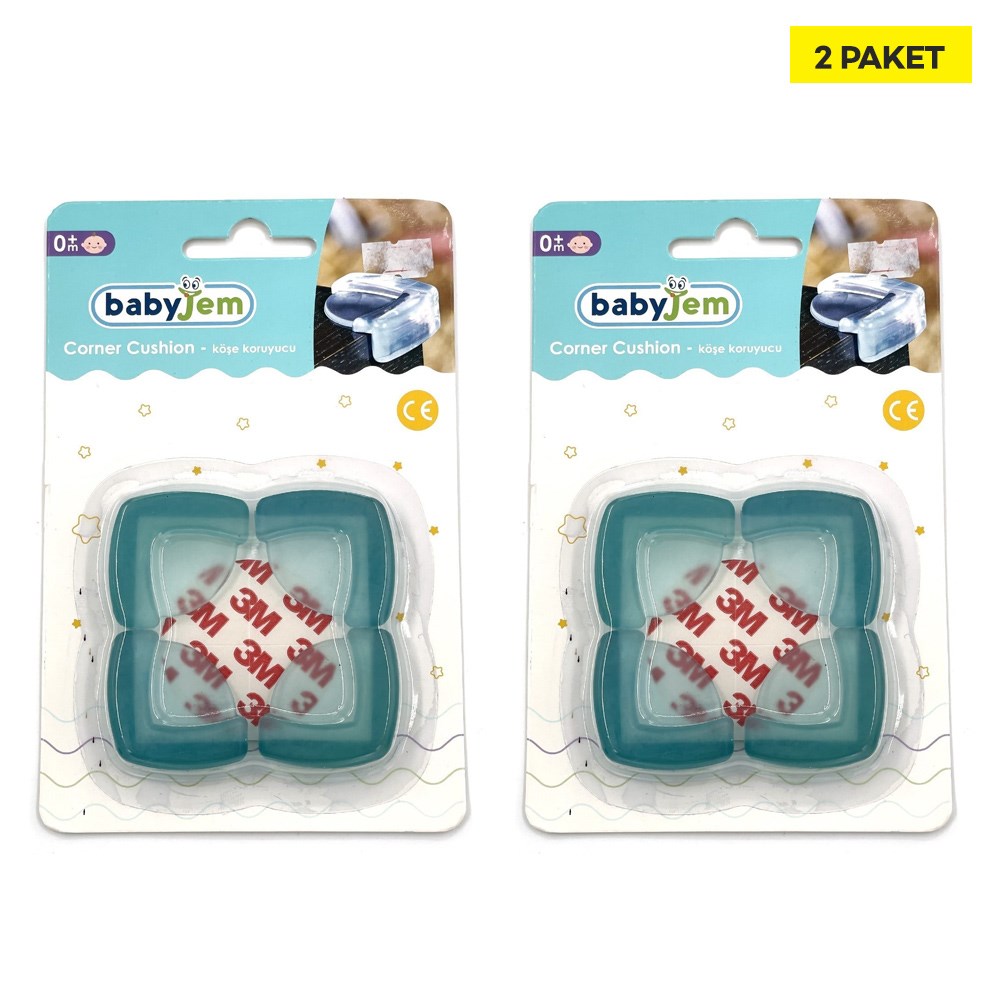 Babyjem ART-052 Köşe Koruyucu 4x2 Yeşil