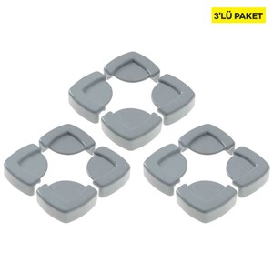 Babyjem ART-052 Köşe Koruyucu 4x3 Gri