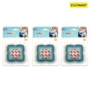Babyjem ART-052 Köşe Koruyucu 4x3 Yeşil