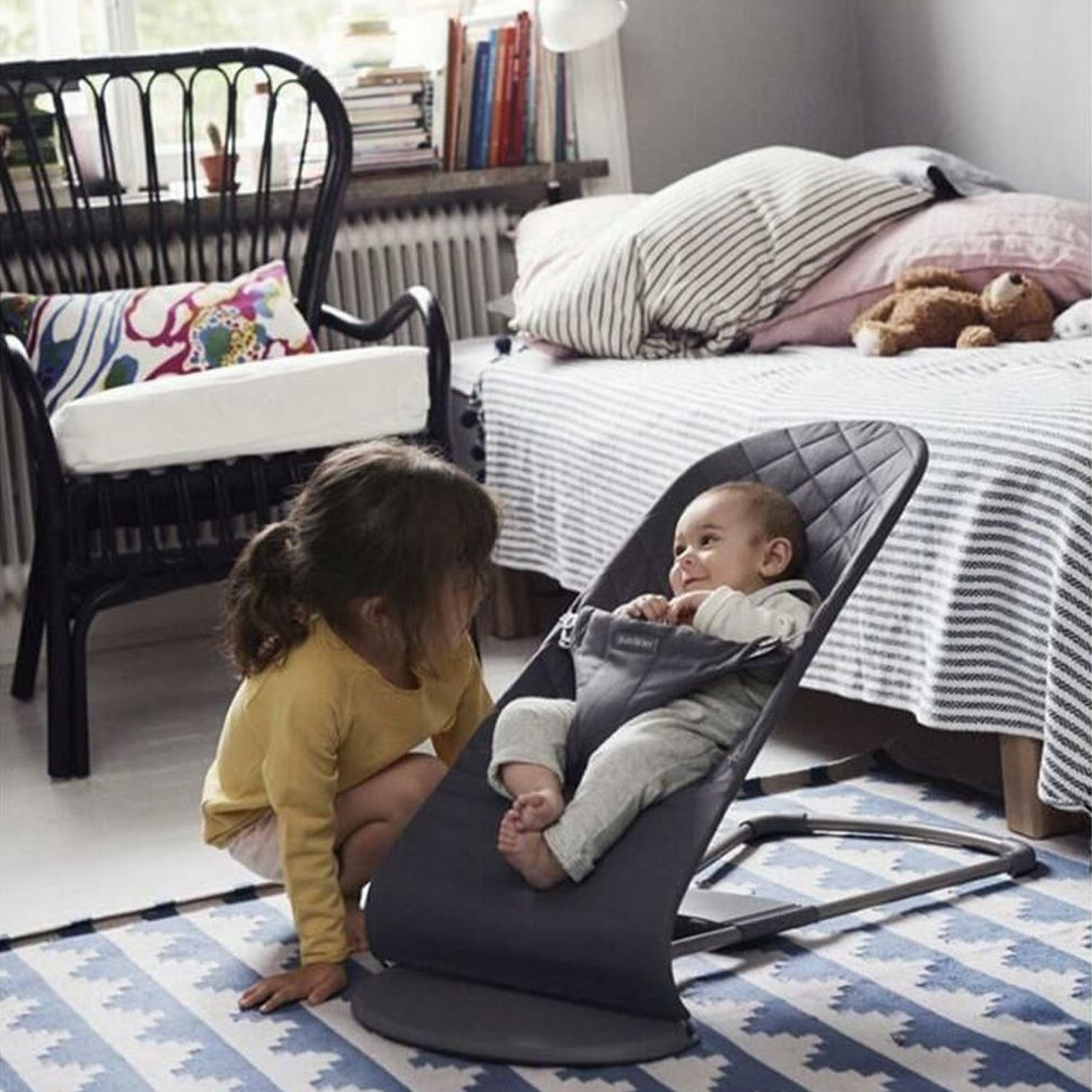 BabyBjörn Balance Bliss Ana Kucağı Woven Cotton Anthracite