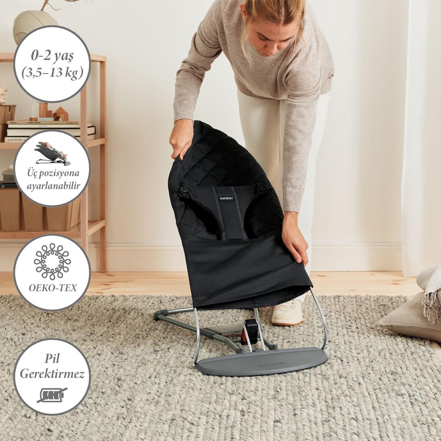 BabyBjörn Balance Bliss Ana Kucağı Woven Cotton Black