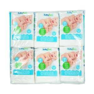 BabyJem 6'lı Bebek Temizleme Pamuğu 866 