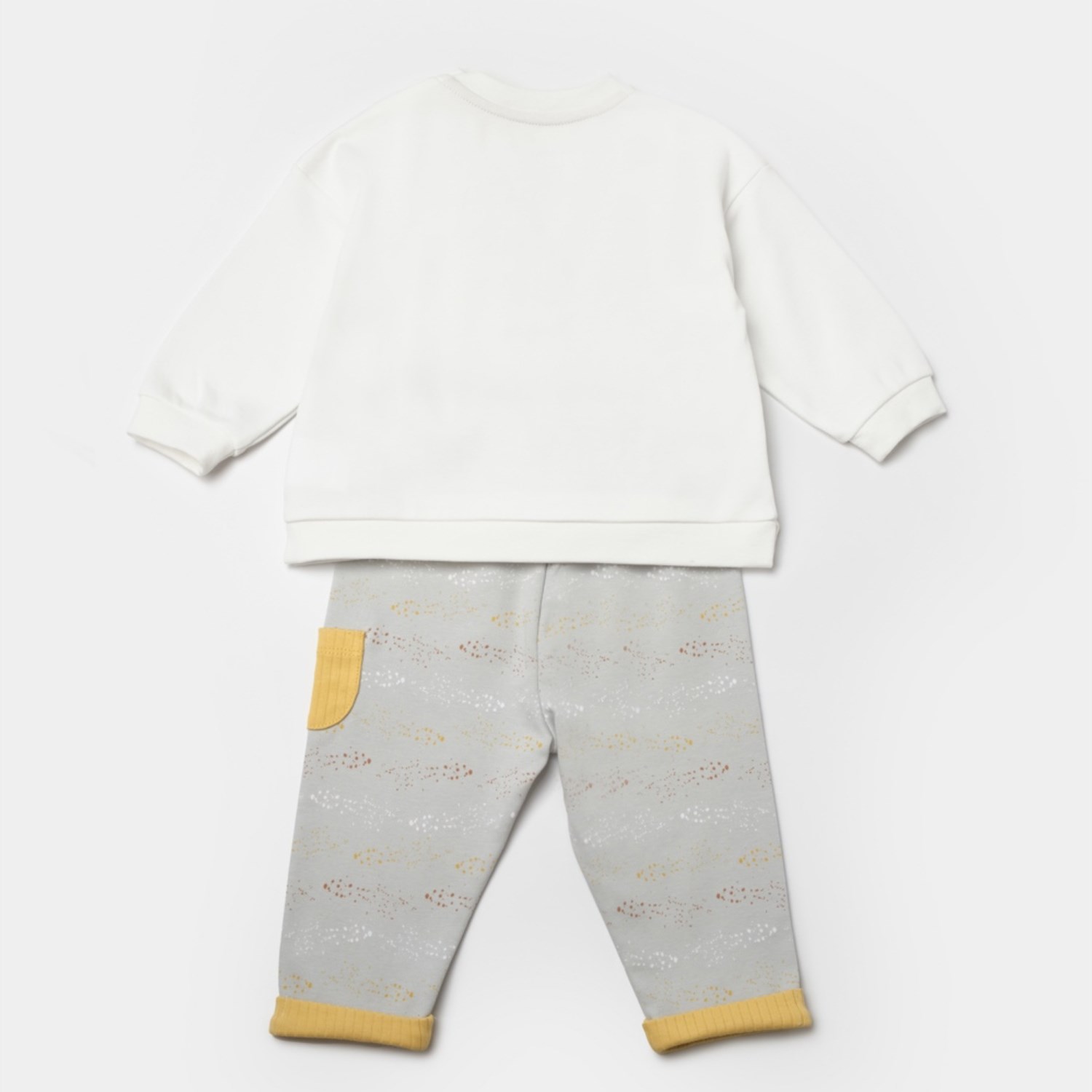 Biorganic Penguin Club 2'li Bebek Takım 59809 Ekru-Gri