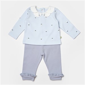 Biorganic Love Floral 2'li Bebek Takım 59879 Ekru-Lila
