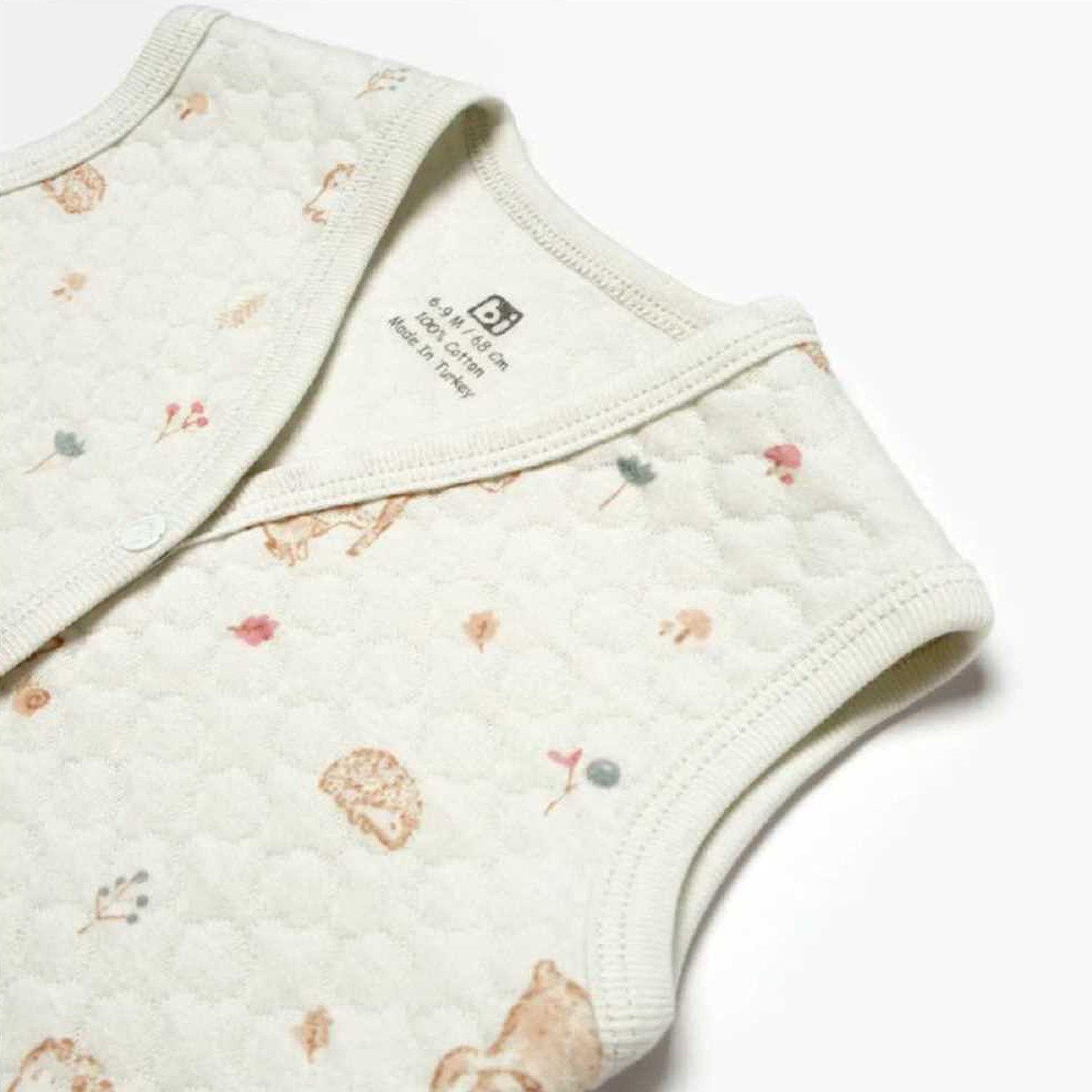 Bibaby Little Deer Bebek Yeleği 61509 Mint