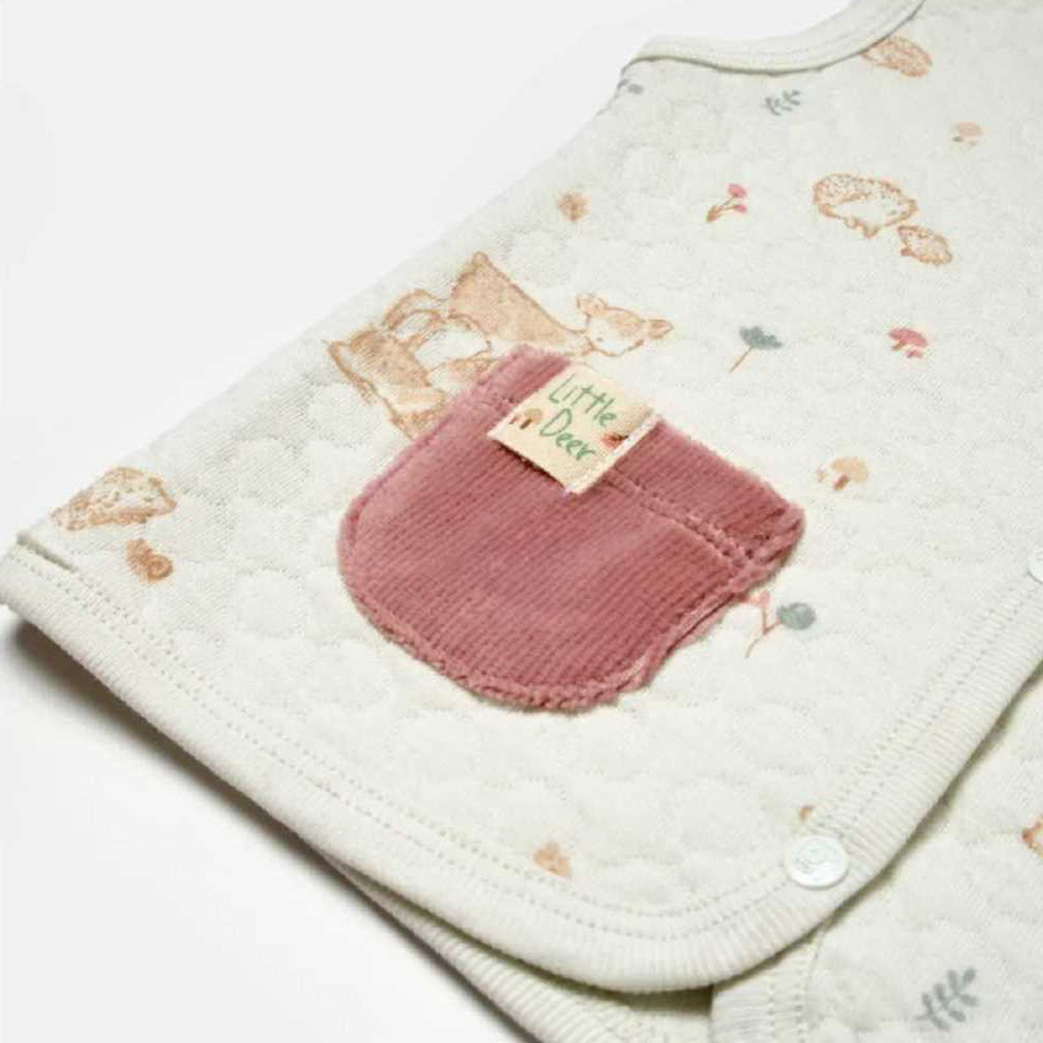 Bibaby Little Deer Bebek Yeleği 61509 Mint