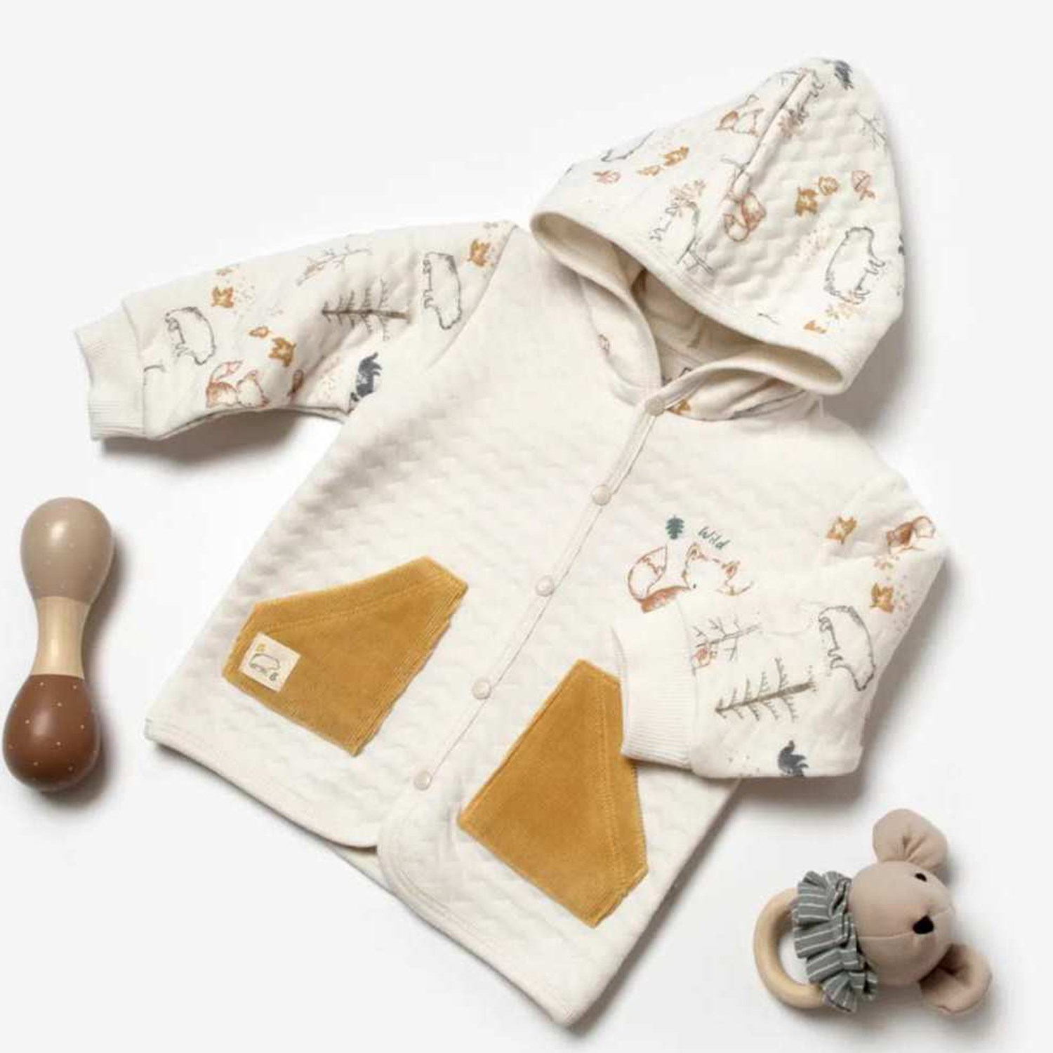 Bibaby Wild Forest Bebek Sweat 61512 Bej