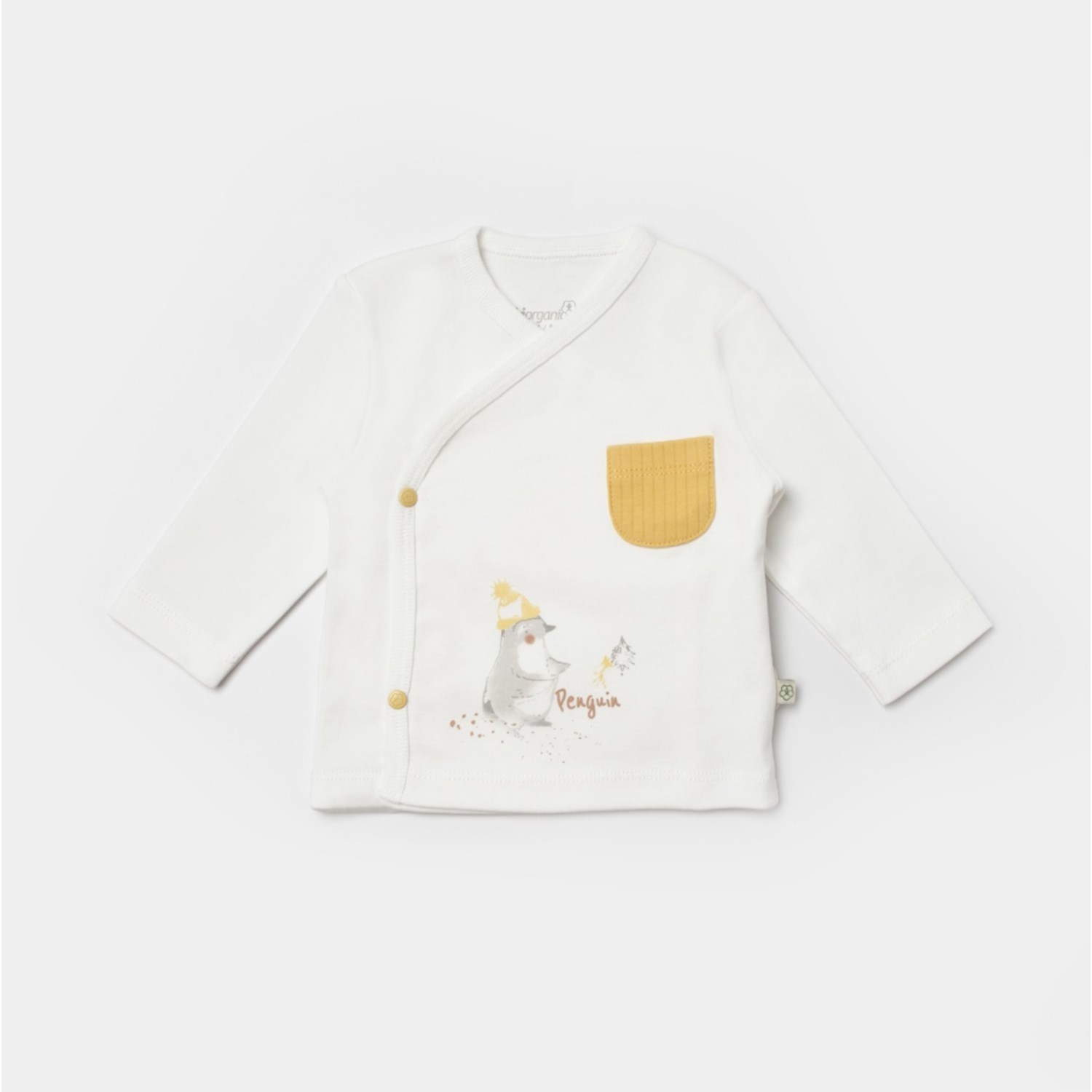 Biorganic Penguin Club 3'lü Bebek Takım 73336 Ekru-Gri