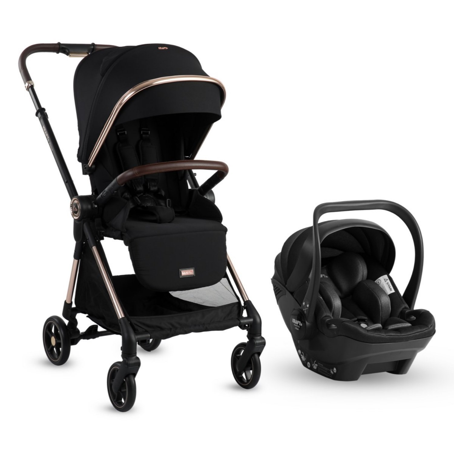 Kraft Focus Travel Sistem Bebek Arabası  Black