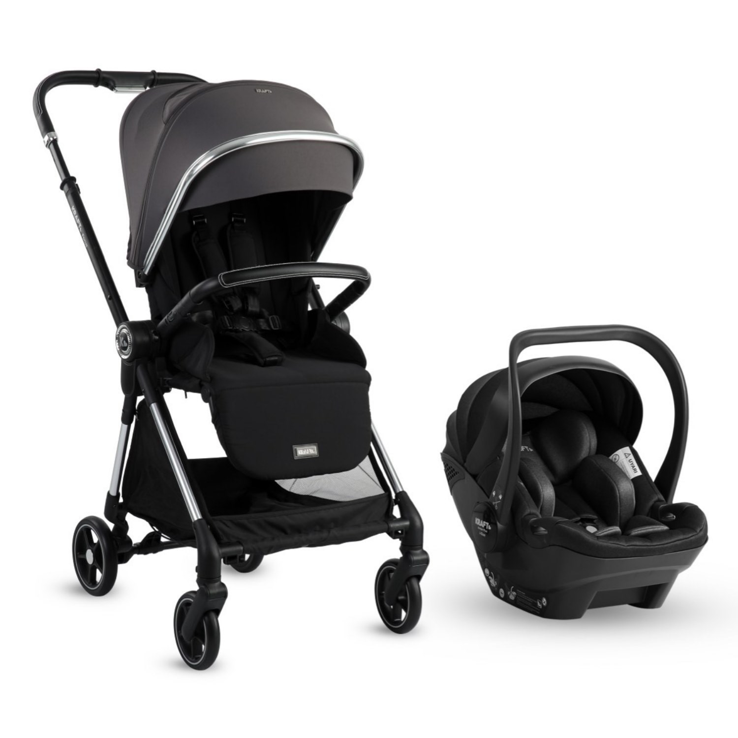 Kraft Focus Travel Sistem Bebek Arabası  Grey