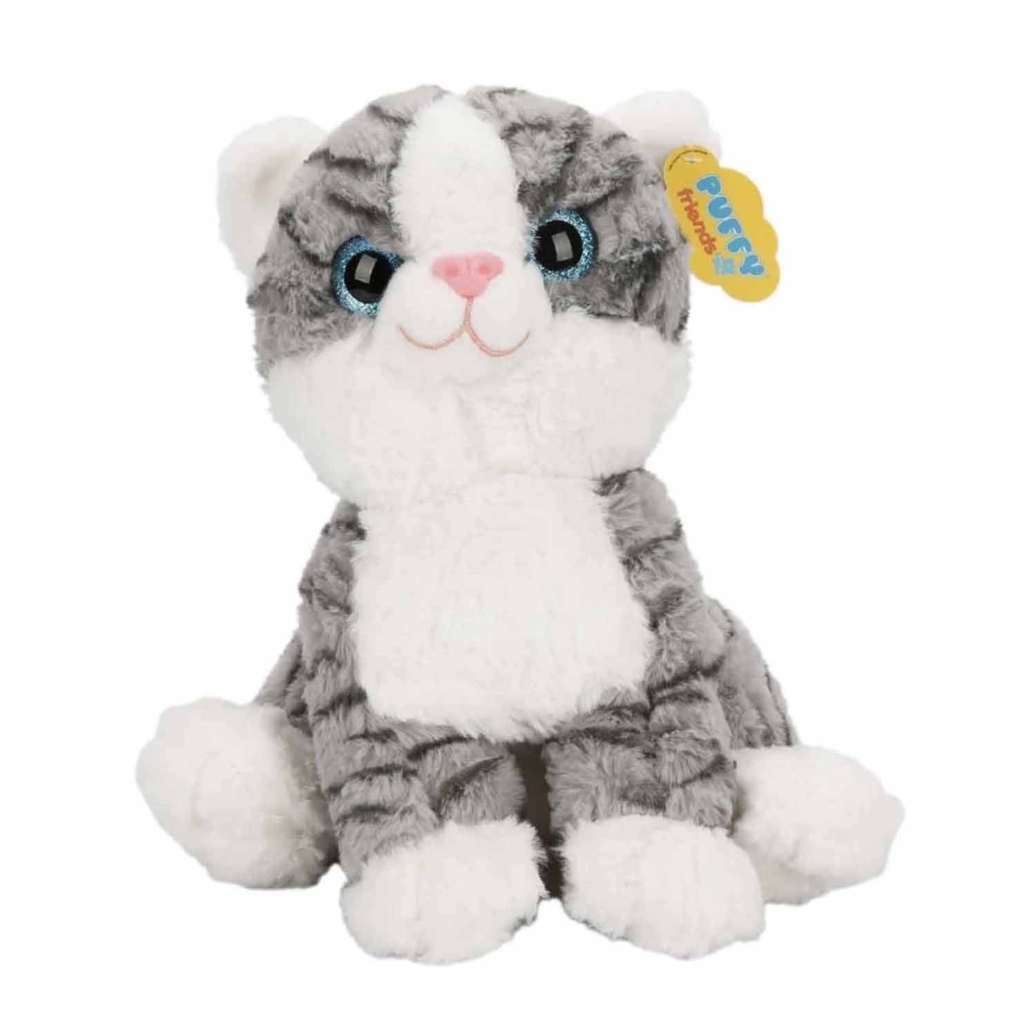 Puffy Friends Peluş Bıyıksız Kedi 30 Cm S00004774 Gri