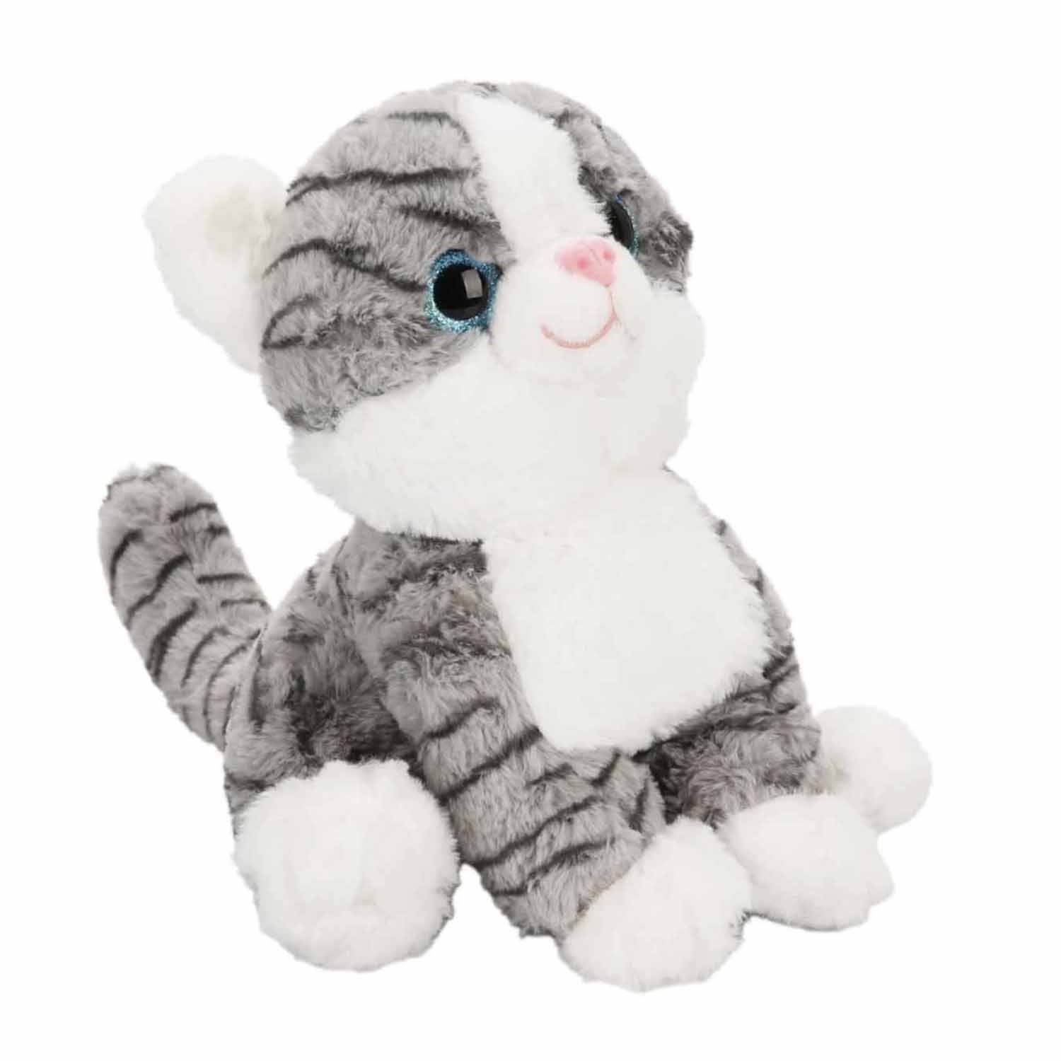 Puffy Friends Peluş Bıyıksız Kedi 30 Cm S00004774 Gri