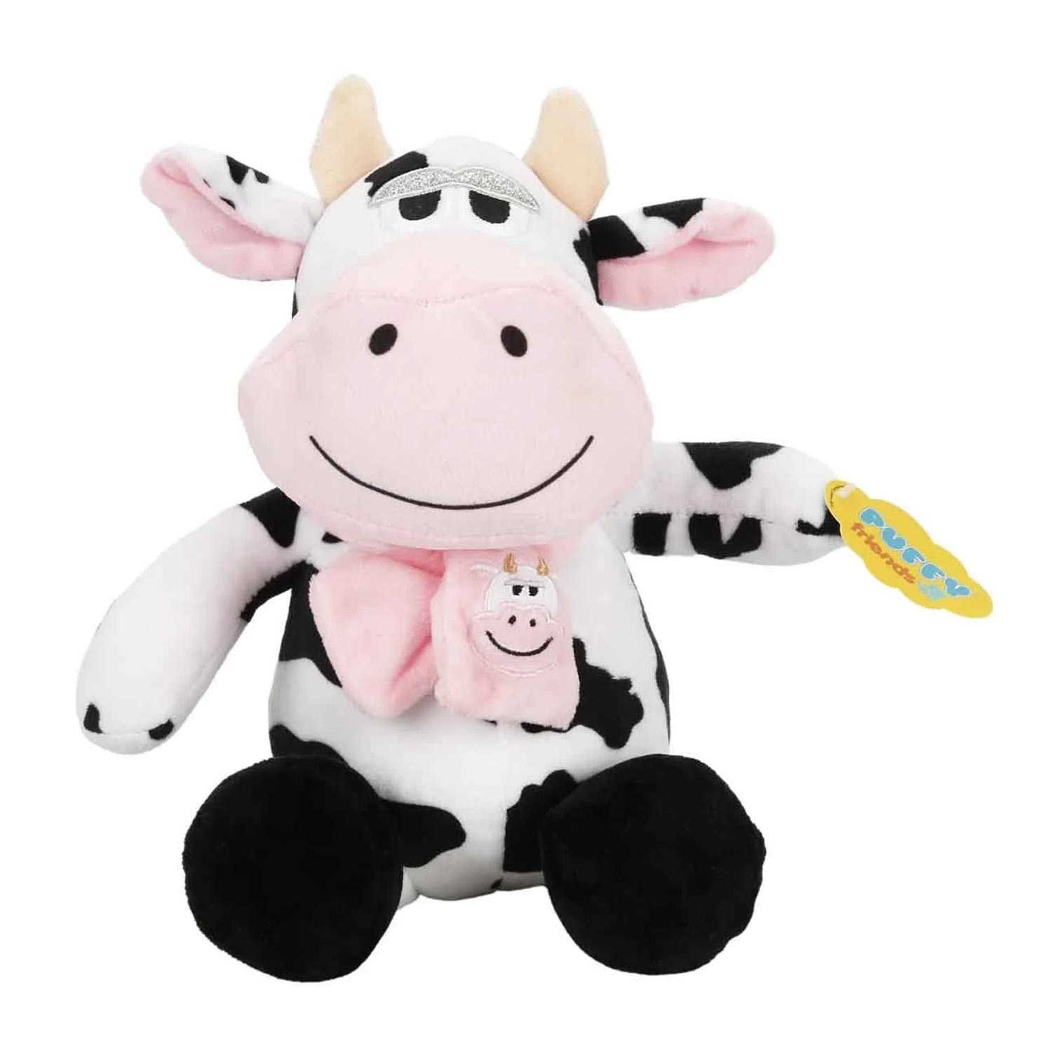 Puffy Friends Peluş Eylenceli Hayvanlar 25 Cm S00004779 Siyah-Beyaz