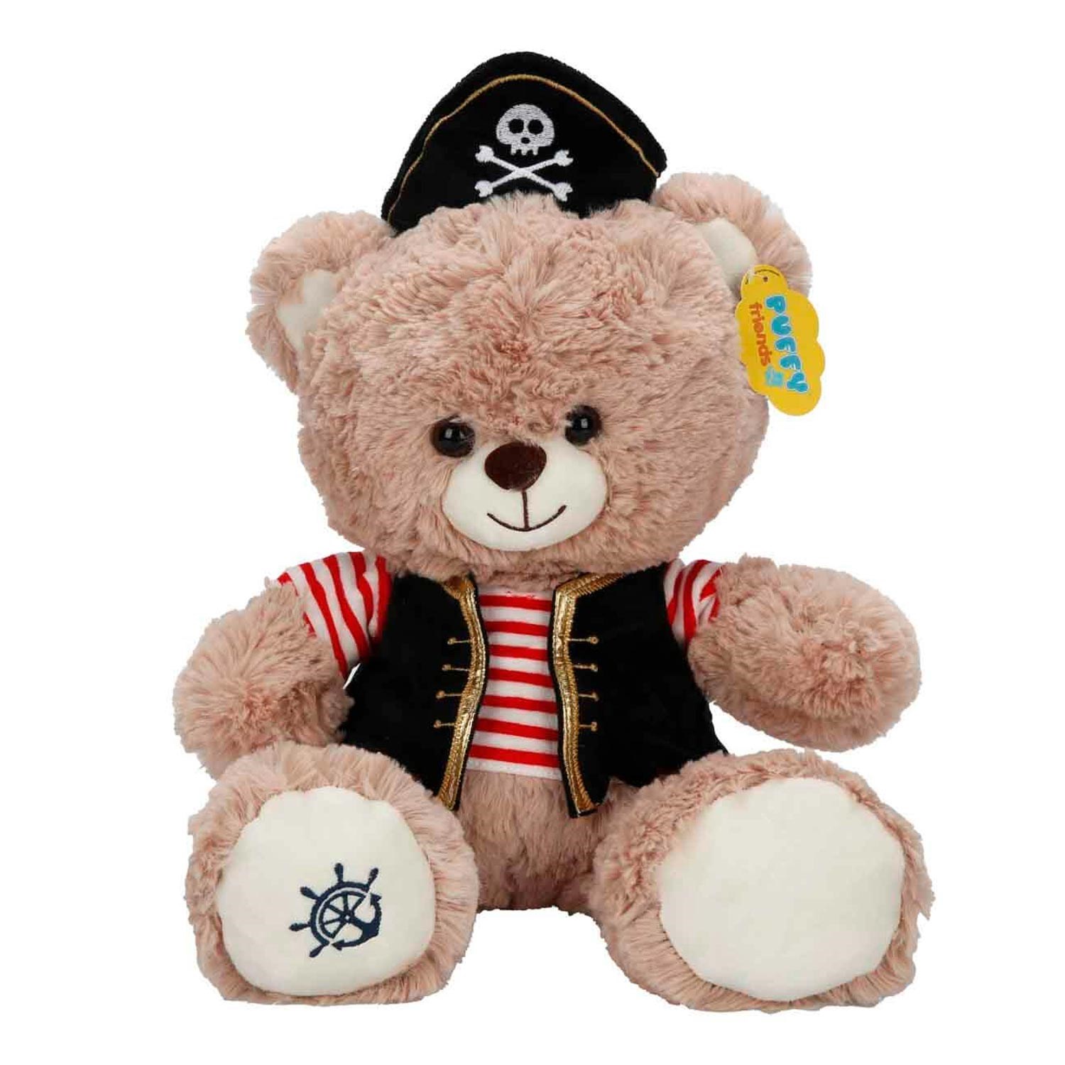 Puffy Friends Korsan Elbiseli Peluş Ayı 32 Cm S00004738 Kahve