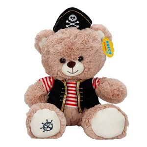 Puffy Friends Korsan Elbiseli Peluş Ayı 32 Cm S00004738 Kahve