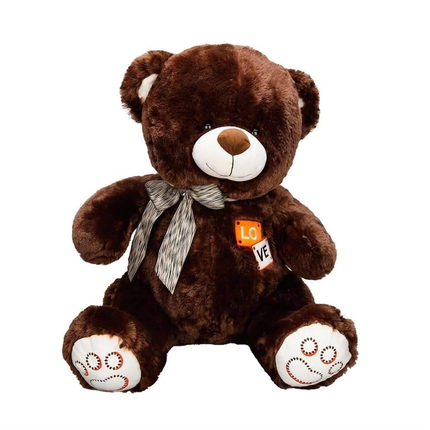 Puffy Friends Kurdeleli Oturan Peluş Ayı 46 Cm S04001011 Kahverengi