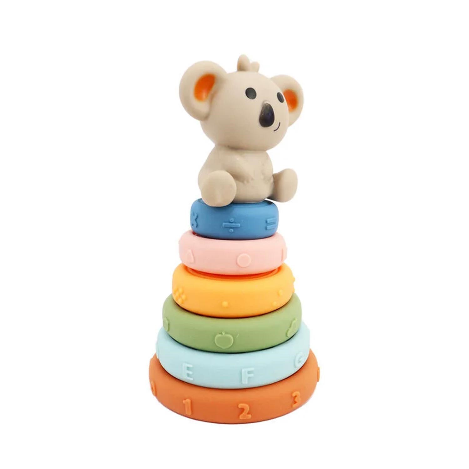 Erpa Masal Koala Soft İstifleme Halkaları 7'li Set 661587 Renkli