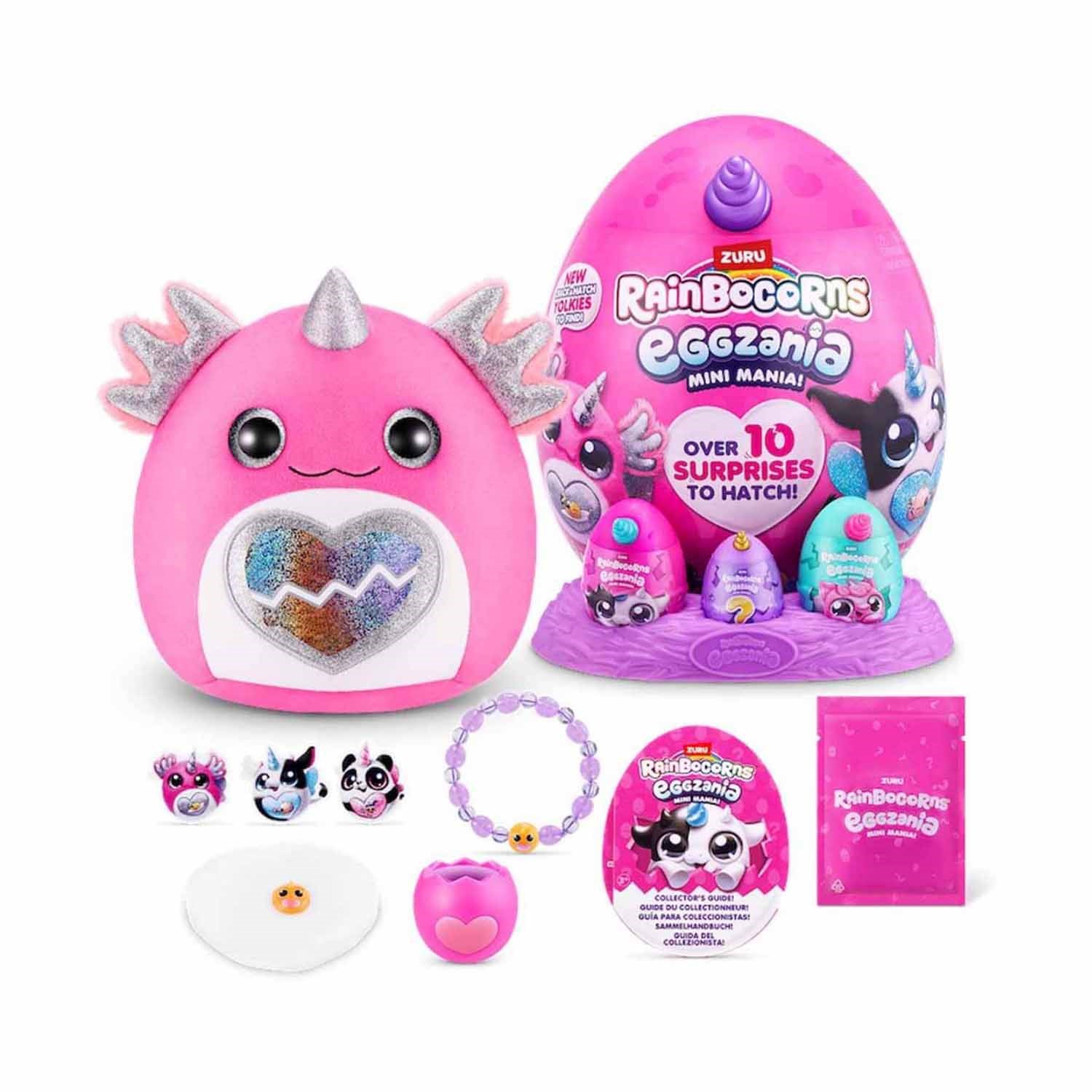 Giochi Rainbocorn Eggzania Peluş 9296 Fuşya