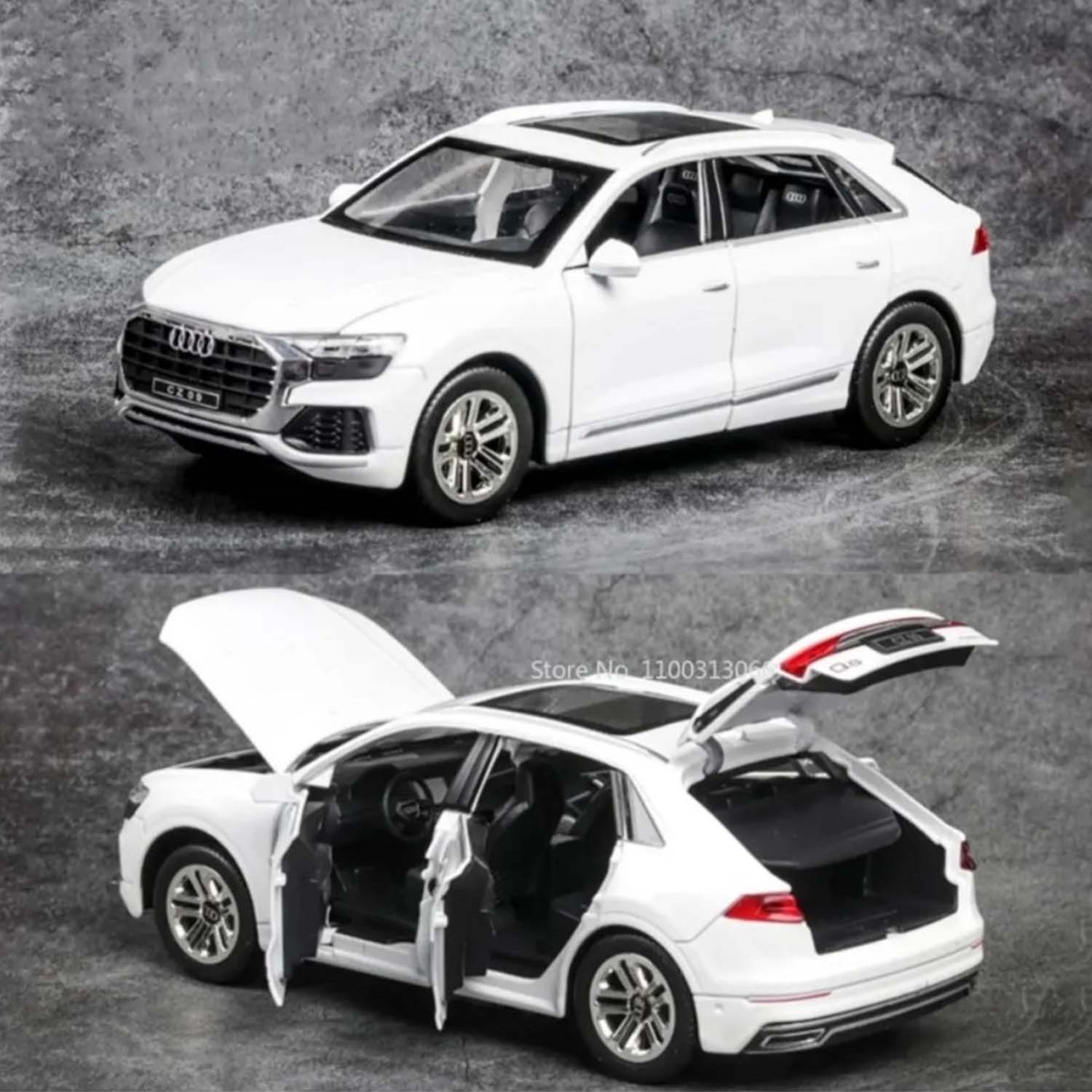 Prestij 1-24 Model Metal Audi Q8 Araba CZ114B Beyaz