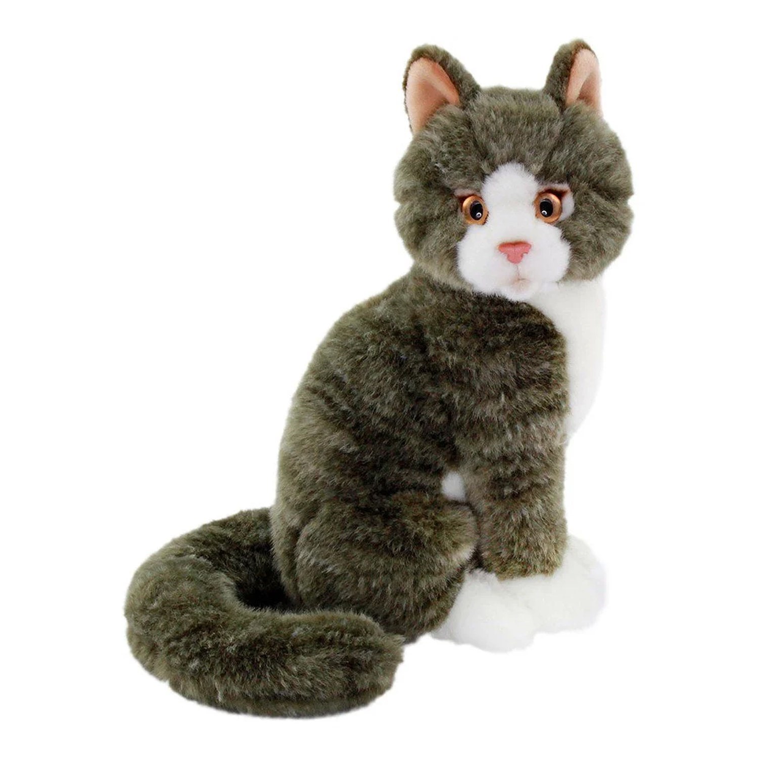Animals Of The World Oturan Peluş Kedi 22 Cm 20888 Gri