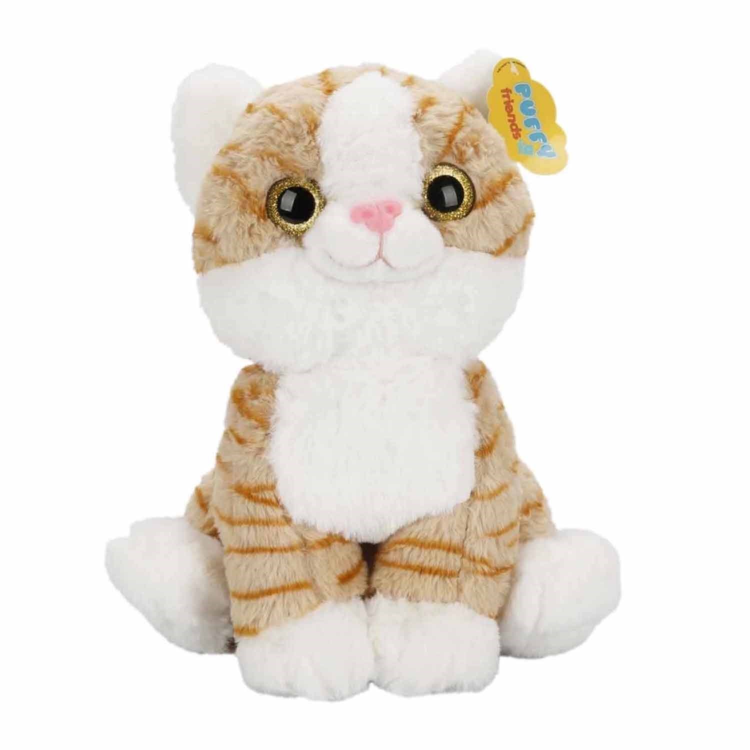 Puffy Friends Peluş Bıyıksız Kedi 30 Cm S00004774 Turuncu