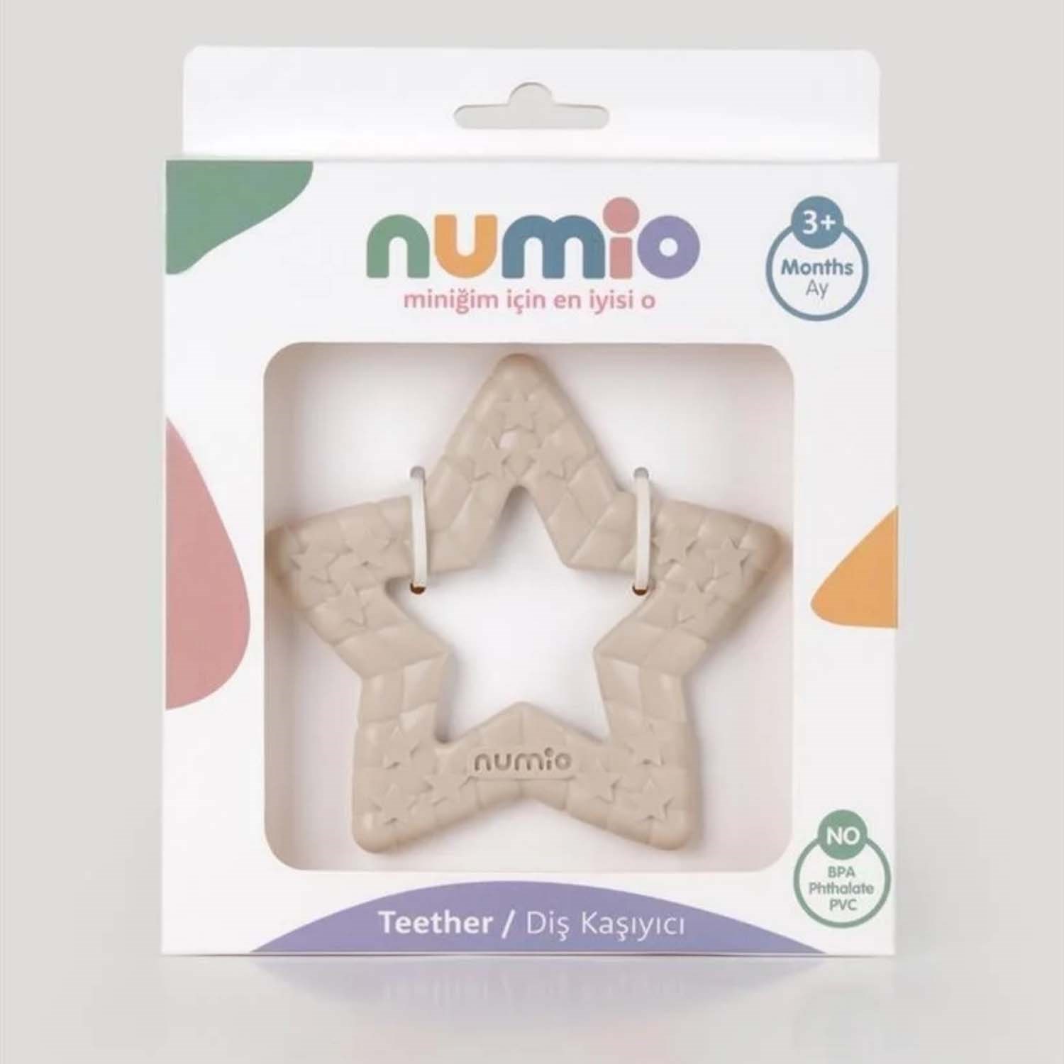 Numio Yıldız Diş Kaşıyıcı 3+ Ay 36122 Ekru