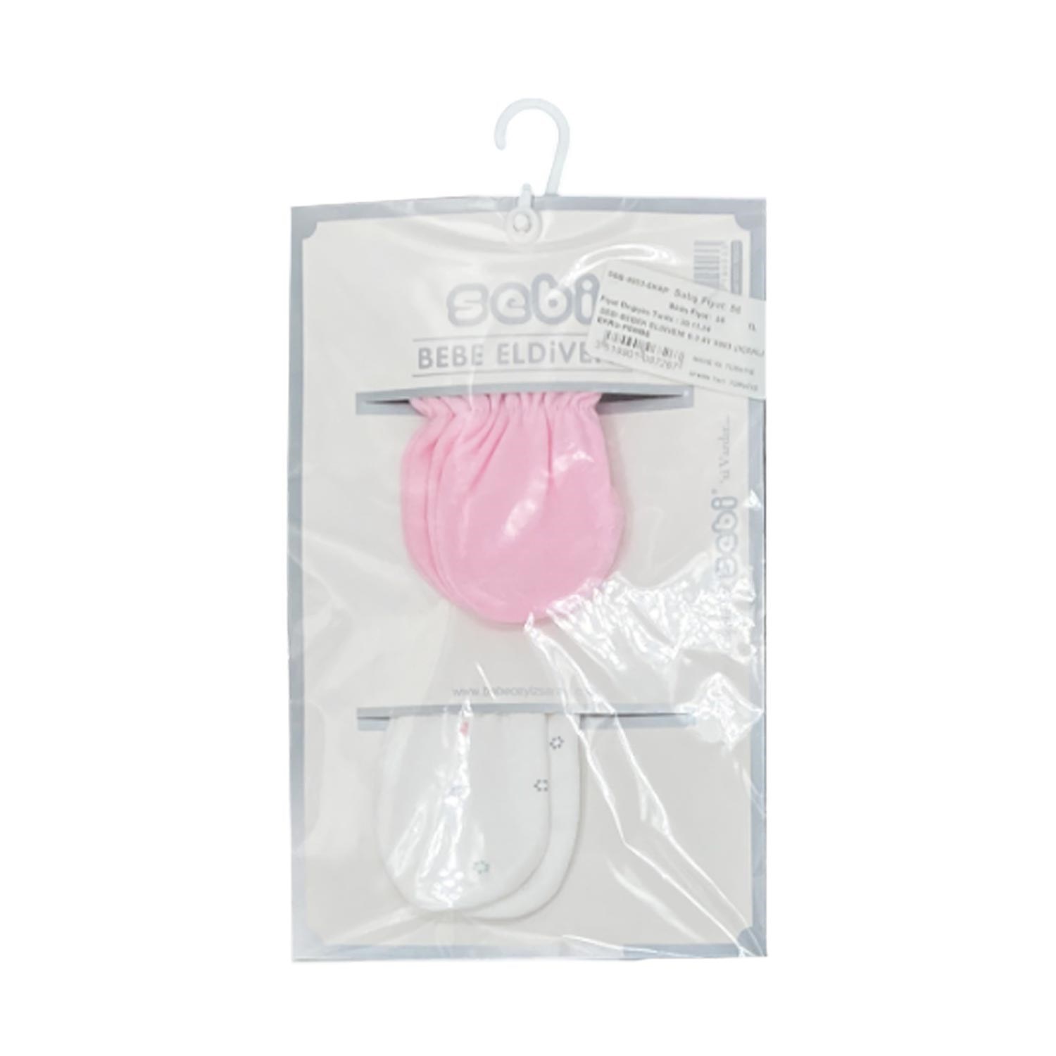 Sebi Bebek Eldiveni 0-3 Ay 9903 Ekru-Pembe