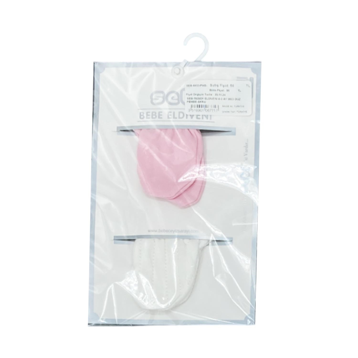 Sebi Bebek Eldiveni 0-3 Ay 9903 Pembe-Ekru