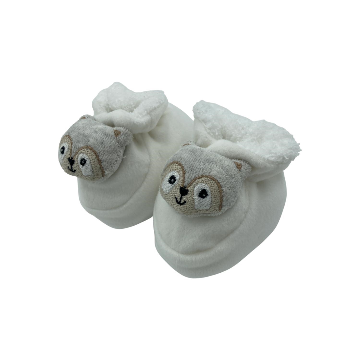 Minidamla Kadife Bebek Patiği 45087 Ekru
