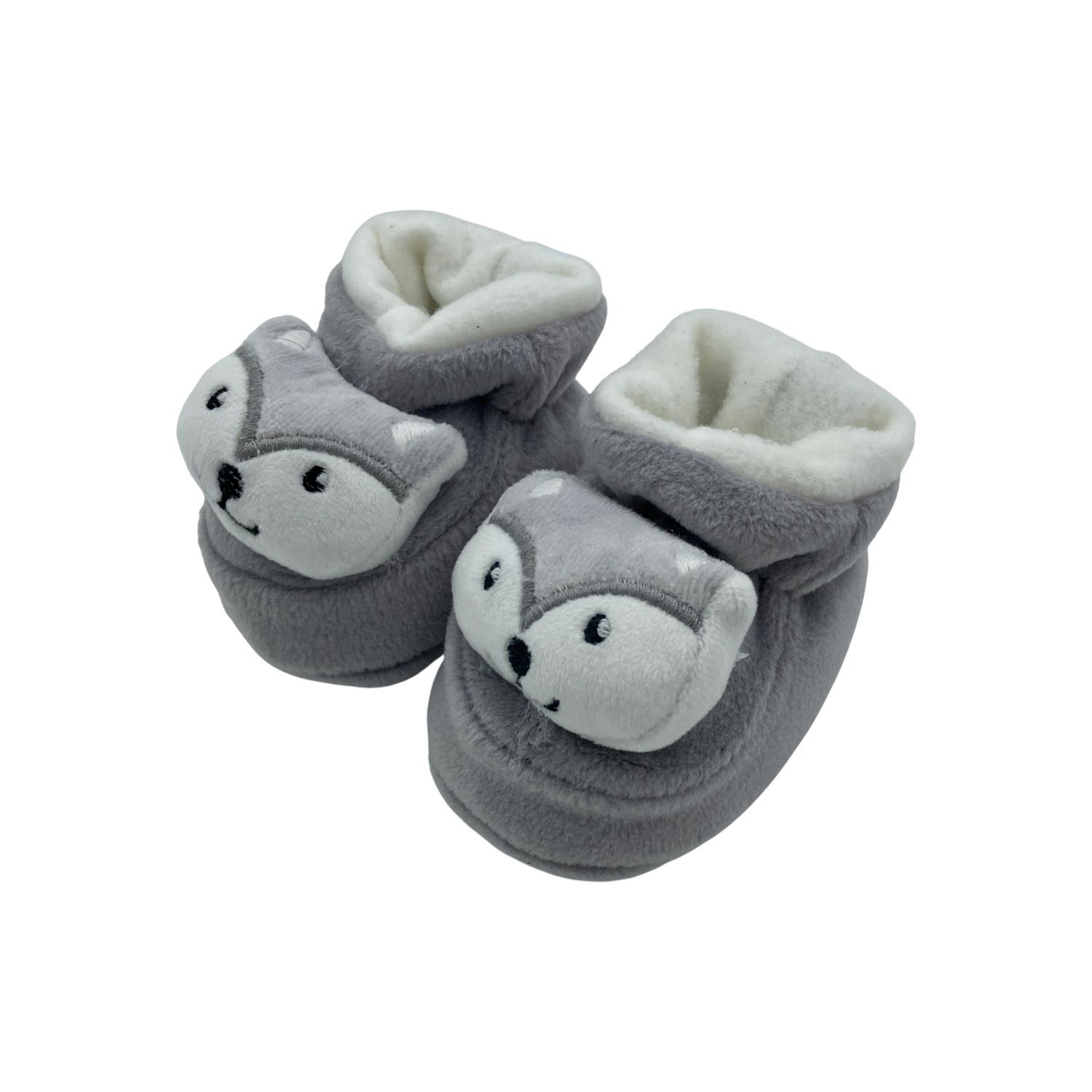 Minidamla Kadife Bebek Patiği 45087 Gri